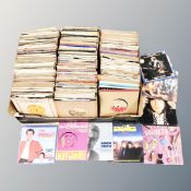 A box of large quantity of mid 20th century and later vinyl 7