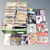 A box of large quantity of mid 20th century and later vinyl 7