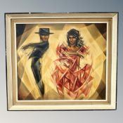 Seguirilla : Dancing figures, oil on canvas,