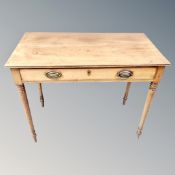 A Victorian mahogany side table fitted a drawer