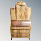 A 19th century Biedermeier bureau bookcase