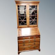 A 19th century mahogany bureau bookcase
