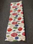 A roll of woodstock leaf fabric