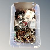 A box of costume jewellery,