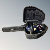 A Performance petrol chain saw 38cc with blade and chain in fitted case