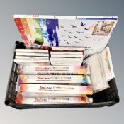 Two boxes of paint by numbers sets