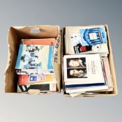 Two boxes of vintage and later music books and sheet music