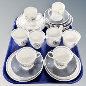 Twenty nine pieces of Susie Cooper Glen Mist tea china