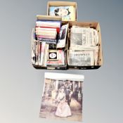 Three boxes of mid century and later newspapers,