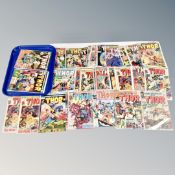 A tray of approximately 35 20th century and later Mighty Thor comics to include English and