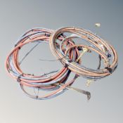 Two welding / cutting tools with hoses