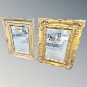 Two 19th century gilt framed mirrors