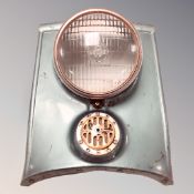 A vintage scooter Lucas headlamp