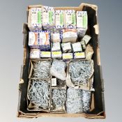 A box of wood screws, various.