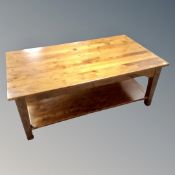 A contemporary coffee table