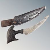 An American knife in sheath