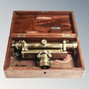 A Victorian brass theodolite by Spears and Company Dublin