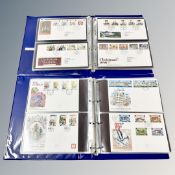 Stamps : Two albums of first day covers