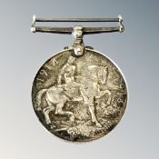 A WWI medal named to Pte J Miller Northumberland Fusiliers