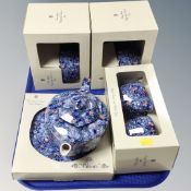 A tray of Ringtons chintz tea for two, four parts boxed.