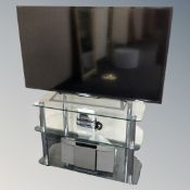 A Sony 40 inch LCD Smart TV model KDL-40R 553C with lead,