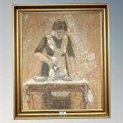 Continental School : Figures by a table,