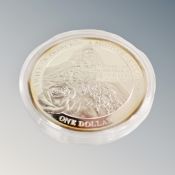 A Queen Elizabeth II Niue Island 2011 silver dollar