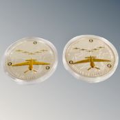 Two Battle of Britain 1940-2010 commemorative silver coins