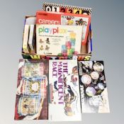 A box of vintage board games, Star Wars Adventured of R2-D2,