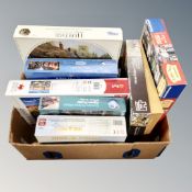 Eight boxed jigsaws