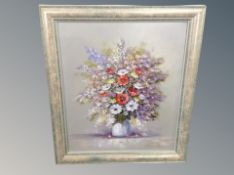 A still life oil on canvas