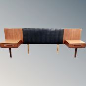 A teak G-plan headboard