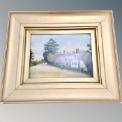 An antique H F Kirk oil on board - Old Wilford, 29 cm x 21 cm.