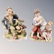 Two Continental porcelain figures