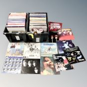 Two crates of vinyl records, Classical box sets, Beach boys,