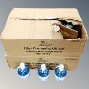 Forty three bottles of Lilys anti-microbial hand gel 500ml (two boxes)