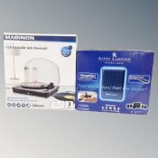A Maginon HS-T08 USB turntable with blu-tooth together with a set of Altec Lansing surround