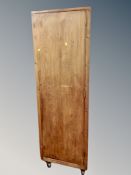 A pine sentry door corner cabinet,