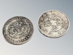 Two Chinese coins