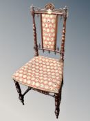 An Edwardian turned beech child's chair