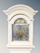 A Scandinavian eight day longcased clock with brass dial