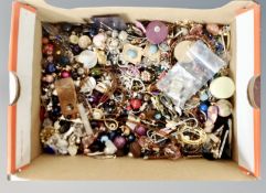 A box of costume jewellery