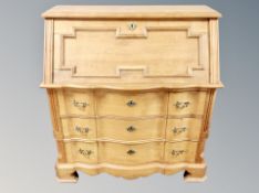 An oak fall fronted writing bureau,
