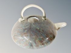 A large Art Studio vase in the form of a teapot