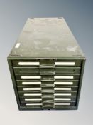 A 20th century Svensak Skandex table top filing chest