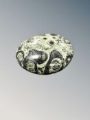 An Aura Quartz Geode from India, length 60 mm.