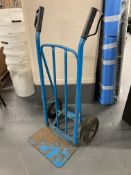 A metal low level sack barrow