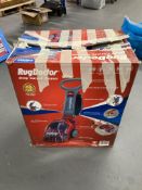 A rug doctor deep carpet cleaner.