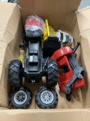 A child's ride on Massey Ferguson tractor dismantled (af).