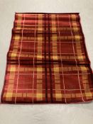A Tartan rug 120 cm x 170 cm